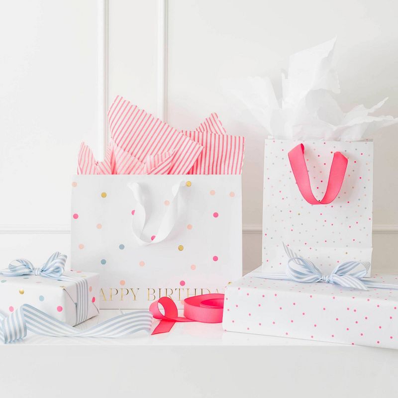 2ct Polka Dot Birthday Gift Bag Set - Sugar Paper&#8482; + Target, 5 of 7