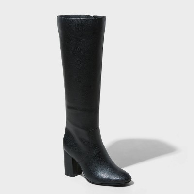 Tall cheap boots black