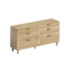 Sapphtopaz 6 Drawers 59.06" Rattan Dresser for Bedroom Storage Cabinet Closet Organizers and Storage for Bedroom, Closet, Living Room - 2 of 4