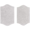 Waterford Collection Tufted Bath Rug, Extra Soft and Absorbent, Non-Slip Bath Mats, Machine Washable bath rugs for Bathroom, 2 Piece Set, Light Gray - 2 of 4