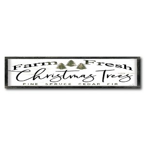 Courtside Market Christmas tree farm 8x30 Art Board - 1 of 2