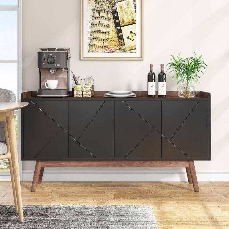 Tribesigns 55" W Buffets Sideboards Cabinet, 4 of 6