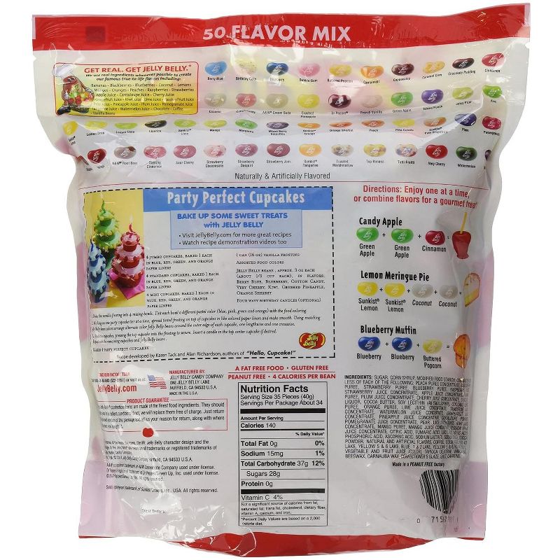 Jelly Belly Jelly Beans 50 Assorted Flavors 3lb Bag, 2 of 6