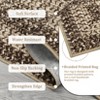 Washable Living Room Rugs Modern Braided Print Area Rug Border Design Accent Rugs for Bedroom Non-Slip Low Pile Area Rug - 4 of 4