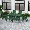 WestinTrends 6 Piece Outdoor Patio Dining Table and Armchair Dining Bench Set - 2 of 4