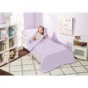 EVERYDAY KIDS 4 Piece Toddler Bedding Set - Includes Comforter, Flat Sheet, Fitted Sheet and Pillowcase - Solid Purple - 3 of 4