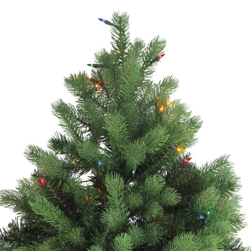 Northlight Real Touch™️ Pre-Lit Full Noble Fir Artificial Christmas Tree - 6.5' - Multi-Color Lights, 4 of 11