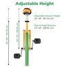 Yescom 20 In Wheel Outdoor Unicycle Leakproof Butyl Tire Circus Bike Balance Training for Adults Teenagers Kids, Yellow & Green Multi - 2 of 4