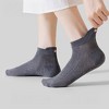 Anna-Kaci Women's 3-Pack Cotton Ankle Socks with Bow Knit Pattern Soft Breathable Low-Cut Design - 3 of 4