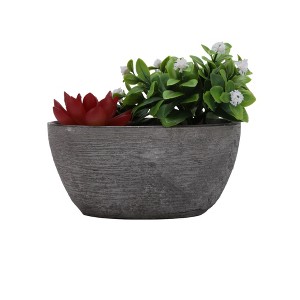 Unique Bargains Artificial Plants Plastic Blue Green 5.91"x1.18"x5.91" 1Pcs - 1 of 4