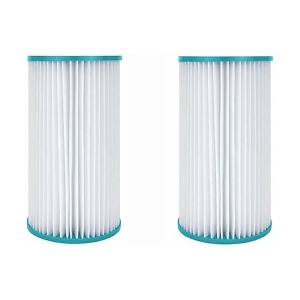 Hurricane 2 Pack HF4607-02 Advanced Pool Filter Cartridge for PC7-120, Unicel C-4607, Filbur FC-3710, Coleco F-120, Sand-n-Sun, Easy Set Size A or C - 1 of 4