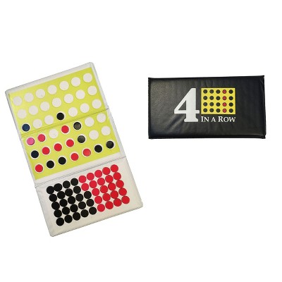 WE Games Travel Size Magnetic Checkbook 4-in-a-Row Game
