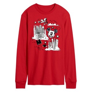 Men's - Disney - Mickey Mouse Long Sleeve Graphic T-Shirt - 1 of 3