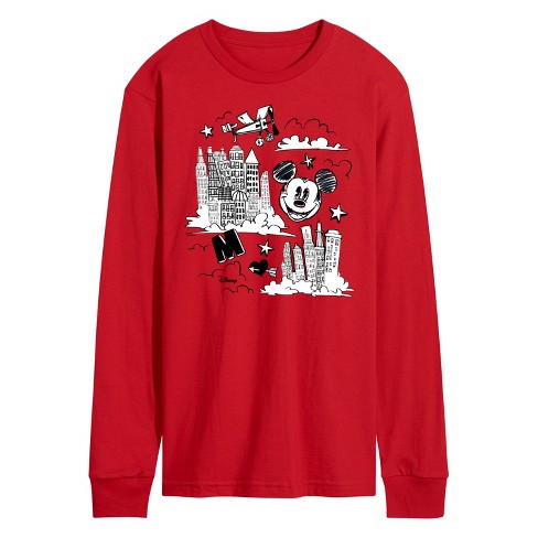 Men's - Disney - Mickey Mouse Long Sleeve Graphic T-Shirt - image 1 of 3