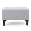 NicBex Modern 28" Rectangle Ottomans Wood Footstools with Cushioned Top for Bedroom and Living Room - 3 of 4