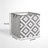 Bacati - Love Gray/white Storage Box Small - 4 of 4