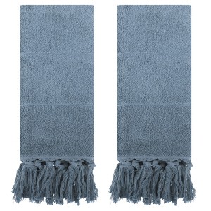 REGALWOVEN Cotton Bathroom Hand Towel with Tassel 14" x 30" 2 Pcs - 1 of 4