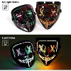 Purge Mask, 2 Pack Mask, Scary Masks, Glow Neon Mask Costume Mask for Halloween Festival Party - 4 of 4