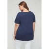 Catherines Women's Plus Size Touch Of Lace Tee - 3 of 4