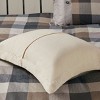 Sapphtopaz 7 Pcs Herringbone Comforter Set Cabin Farmhouse Bedding Set, Quilt Set with Throw Pillows, Machine Washable - 2 of 4