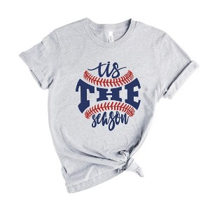 Simply Sage Market Women's Tis The Season Baseball Short Sleeve Graphic Tee - 1 of 3