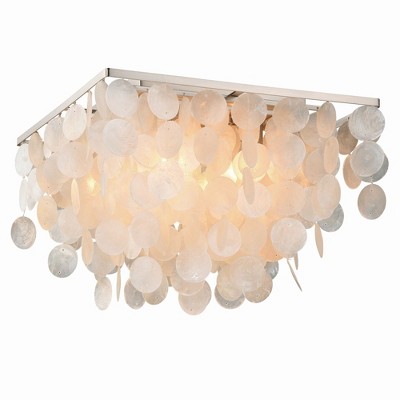 Vaxcel Elsa 4 - Light Flush Mount in  Satin Nickel