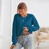 Women‘s Cream Sweater Long Sleeve Honeycomb Knit Pullover - Cupshe - 2 of 4