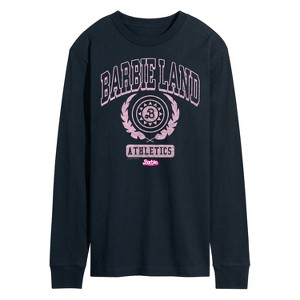 Men's - Barbie - Barbie Land Athletics Long Sleeve Graphic T-Shirt - 1 of 3