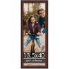 PosterPalooza | Panoramic Decor Brown Picture Frame - UV Acrylic, Foam Board Backing, Hanging Hardware - 2 of 4