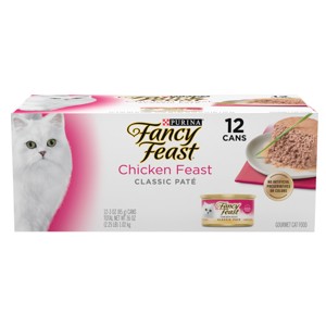 Purina Fancy Feast Chicken Feast Classic Paté Chicken Flavor Wet Cat Food Cans - 3oz - 1 of 4