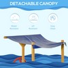 Dexmalle Pirate Ship Sandbox with Cover and Rudder - 3 of 4