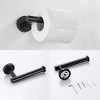 OUTSUPPLY 3 Pieces Bathroom Hardware Accessories Set, Towel Bar, Toilet Paper Holder, Robe Towel Hooks - 4 of 4
