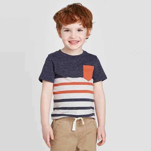 Details about   Ikonik Toddler Boys Fluorescent Orange and Gray Short Sleeve Shirt Size 3T 