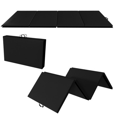 Gulches Folding Gym Mat with Carrying Handle for Protective Flooring in Mixed Martial Arts, Gymnastics, and Home Gyms, 2 Inch Thick
