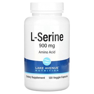 Lake Avenue Nutrition L-Serine, 900 mg, 120 Veggie Capsules - 1 of 3