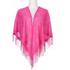INSPIRE CHIC Shawls and Wraps for Evening Dresses Lace Mesh Fringe Scarves 1Pc - 2 of 4