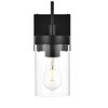Elegant Lighting Benny 1 light Black and Clear Bath Sconce - 2 of 4