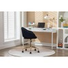CAVINAS Mesh Fabric Home Office Chair, 360°Swivel Chair Adjustable Height with Gold Metal Base, Ergonomic Home Office Desk Chairs, Office Chair - 2 of 4