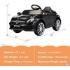 TOBBI 6 Volt Kids Electric Battery Powered Ride On Toy Mercedes Benz Car for Kids Ages 3-8 Years with LED Lights, USB Audio, Remote, and Horn, Red - 2 of 4