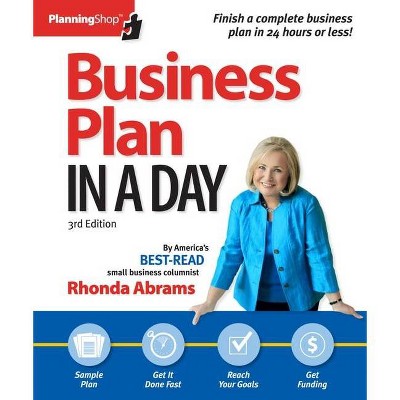 Business Plan in a Day - (Business Plan in a Day: Get It Done Right, Get It Done Fast) 3rd Edition by  Rhonda Abrams (Paperback)