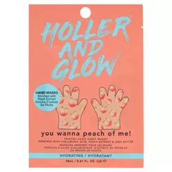 Holler and Glow You Wanna Peach of Me Refreshing Hand Mask - 0.6 fl oz