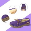 Alpine Swiss Sabine Womens Genuine Suede Shearling Slip On Moccasin Slippers - 3 of 4