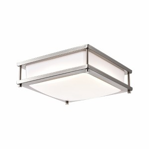 C Cattleya Brushed Nickel Dimmable 15-Watt Selectable LED Ceiling Light 3000K 4000K 5000K - 1 of 4