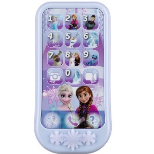 eKids Disney Frozen Toy Phone for Kids, Toddler Toys with Preschool Learning Activities – Blue (FR-160.EEv24ECB) - 1 of 4