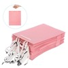 Unique Bargains Durable Paper Bright Color Three-Dimensional Cut Easy to Carry Pink Gift Bags with Tissue 12 Sets - 3 of 4