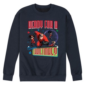 Men's - The Incredibles - Ready for a Super Christmas Graphic Fleece Sweatshirt - 1 of 4