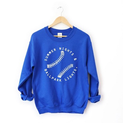 Simply Sage Market Women's Graphic Sweatshirt Summer Nights and Ballpark Lights
