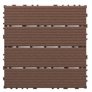 Dolonm 44-Pack 12"x12" Interlocking Deck Tiles for Outdoor & Indoor Use – Waterproof, Durable, Easy Install for Patio, Pool, Balcony - 1 of 4