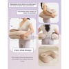 Pharmedoc Nursing Pillow for Breastfeeding with Headrest & Adjustable Waist Straps - Removable Cover, Mocha - 4 of 4