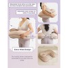 Pharmedoc Nursing Pillow for Breastfeeding with Headrest & Adjustable Waist  Straps - Removable Cover, Mocha